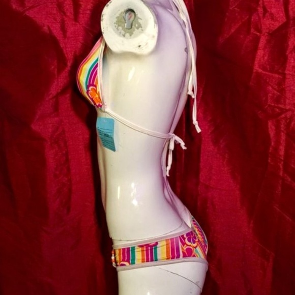 MULTICOLOR TRAINGLE TOP - Picture 3 of 4